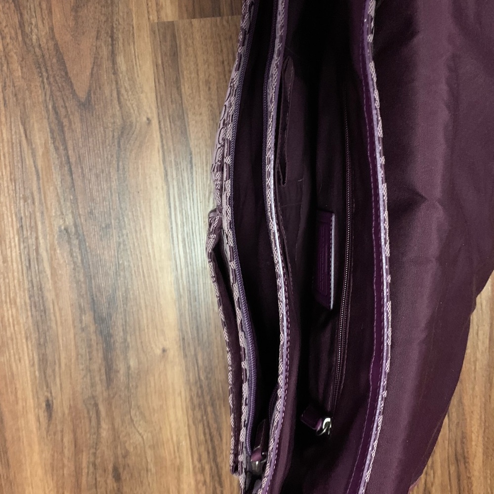 Coach Laptop Bag: Plum - Picture 3 of 5